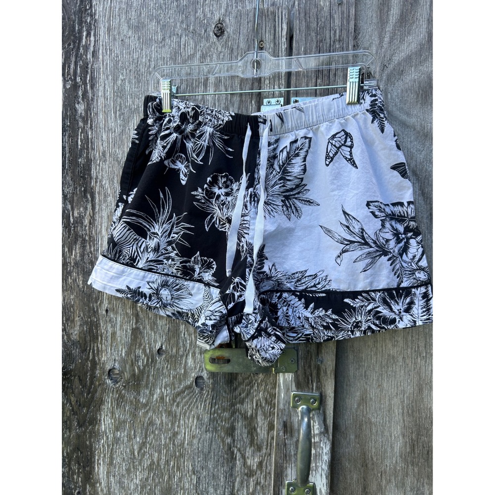 Victoria's Secret Lounge Shorts M Tropical Floral Y2K‎ Pajama Resort Coquette